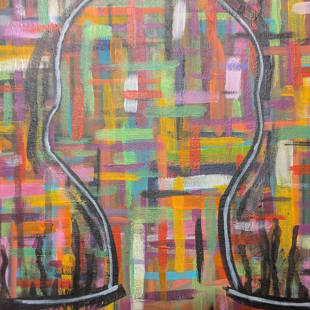 Abstract Multicolor Canvas Art